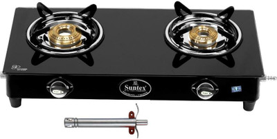 Suntex Glass Manual Gas Stove(2 Burners)