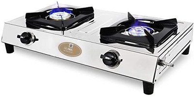 Ruwa ATOM Stainless Steel Manual Gas Stove  (2 Burners) For Rs. 799 @ 68 %