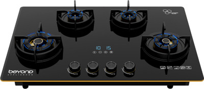 BEYOND BY BYONDNXT Dorado Altair 4 Burner Hobtop Glass Automatic Hob(4 Burners)