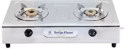 Suryaflame SF LPG STOVE 2B CAPRI VS2 BB NA Stainless Steel Manual Gas Stove(2 Burners)