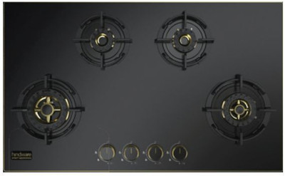 Hindware Ivana 4b 86 cm Built in Hob With Flame Failure Device and Frost Glass Glass Automatic Hob(4 Burners)