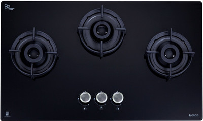 Elica FLEXI 375 IND HD BRASS Glass Automatic Hob(3 Burners)