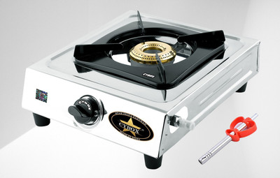 CYBOX Heavy Single Burner Gas Stove With Lighter GS8 Stainless Steel Manual Gas Stove(1 Burners)