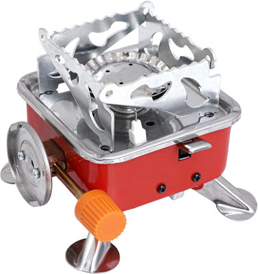 IMMUTABLE Foldable Gas Stove Square Shaped Gas Butane Burner Camping Stove PDC38 Stainless Steel Manual Gas Stove(1 Burners)
