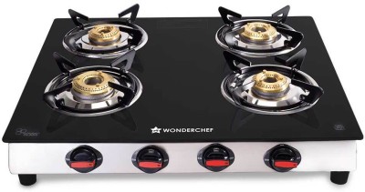 WONDERCHEF Galaxy Glass Manual Gas Stove(4 Burners)