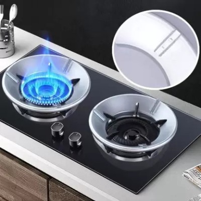 ELOSKA WORLD EW-GAS SAVER STAND Aluminium Manual Butane Gas Stove(2 Burners)