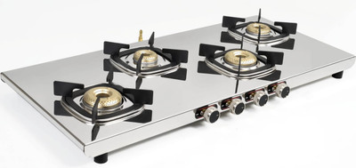 BIGFLAME Power Plus zigzag lpg Stainless Steel Manual Gas Stove(4 Burners)