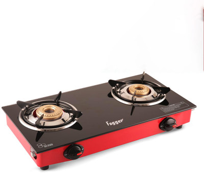 Fogger Glass Manual Gas Stove(2 Burners)
