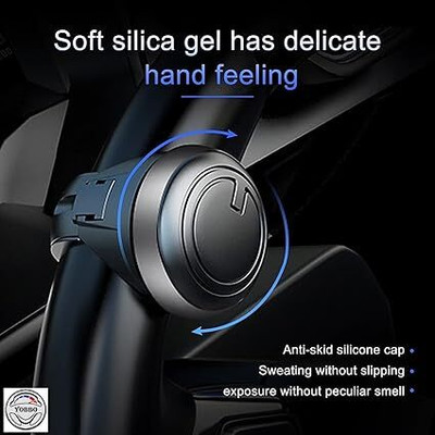 KUMIJASHI plastik Car Steering Knob(Black)