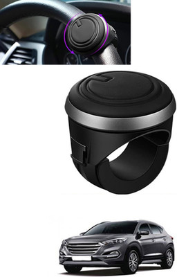 MSNP Plastic, Silicon Car Steering Knob(Black)