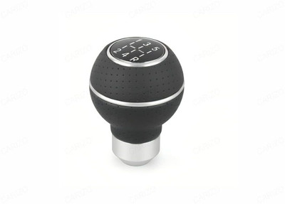 CCE Gear Lever Shifter knob with 3 Adapters, Aluminium, Alloy + ABS + PVS + PU Leather Gear Knob(Silver)