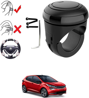 MATIES Plastic, Silicon Car Steering Knob(Black)