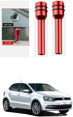 LOVMOTO Aluminium Car Door Lock Knob(Red)