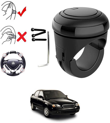 ABJD Plastic, Silicon Car Steering Knob(Black)