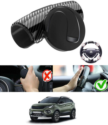ABJD Silicon, Plastic Car Steering Knob(Black)