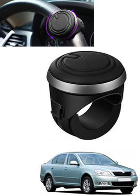 MSNP Plastic, Silicon Car Steering Knob(Black)