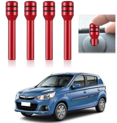 ROSHNEER ENTERPRISES Aluminum Car Door Lock Knob(Red)