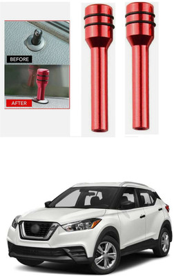 LOVMOTO Aluminium Car Door Lock Knob(Red)