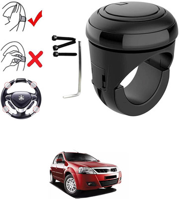 MATIES Plastic, Silicon Car Steering Knob(Black)