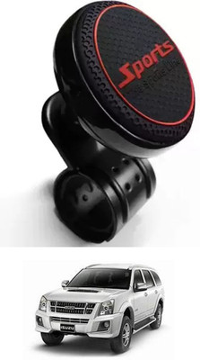E-Shoppe Aluminium Car Steering Knob(Black, Red)