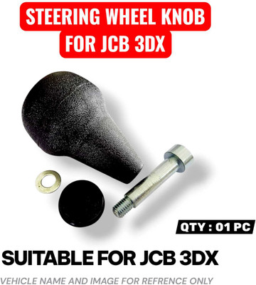 CSP jcb, rubber Car Steering Knob(Black)
