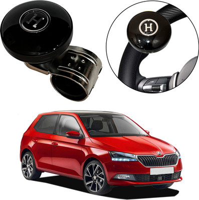 Oshotto Plastic Car Steering Knob(Black)
