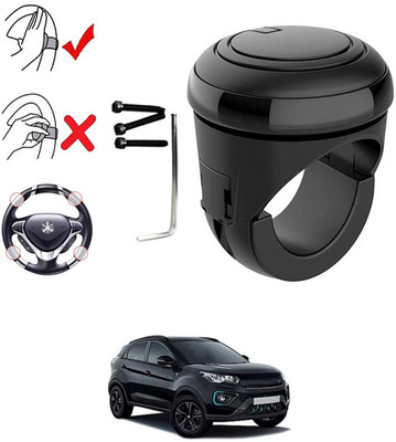 ABJD Plastic, Silicon Car Steering Knob(Black)
