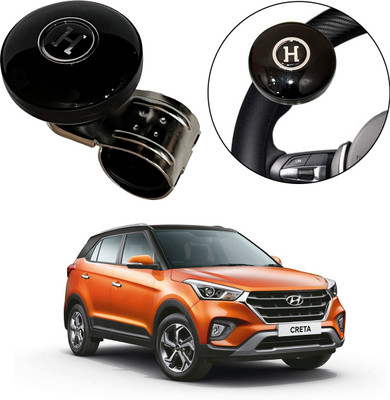 Oshotto Plastic Car Steering Knob(Black)