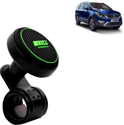 Rhtdm Metal, Plastic, Rubber Car Steering Knob(Black, Green)