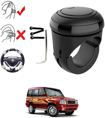 Dashify Plastic, Silicon Car Steering Knob(Black)