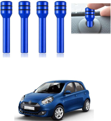 LOVMOTO Aluminium Car Door Lock Knob(Blue)