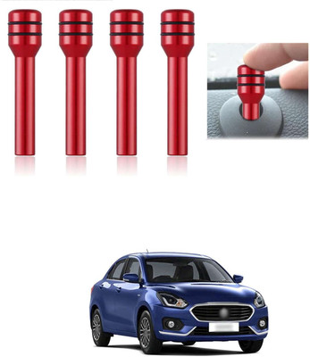 LOVMOTO Aluminium Car Door Lock Knob(Red)