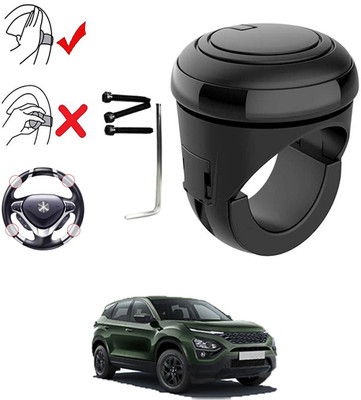 RKPSP Plastic, Silicon Car Steering Knob(Black)