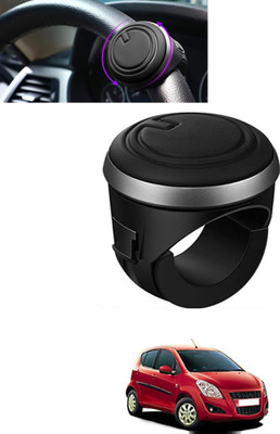 MSNP Plastic, Silicon Car Steering Knob(Black)