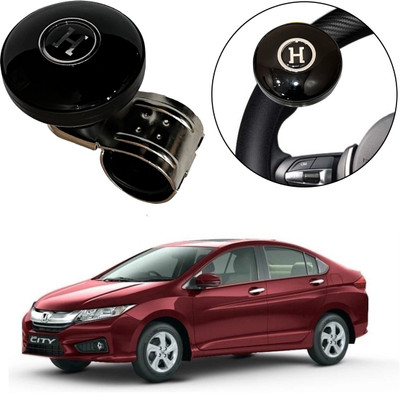 Oshotto Plastic Car Steering Knob(Black)