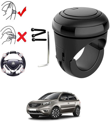 MATIES Plastic, Silicon Car Steering Knob(Black)