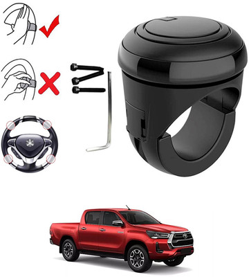 ABJD Plastic, Silicon Car Steering Knob(Black)