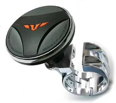 ANAYA G Plastic, Metal Car Steering Knob(Black, Silver)