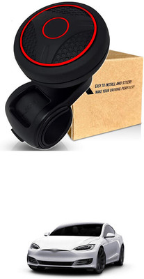 LOVMOTO Plastic Car Steering Knob(Black, Red)