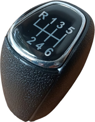 GOPINATH AUTOLINK ABS Plastic Grip knob, Rubber Gear knob Alcazar gear lever shift Gear Knob(Black)
