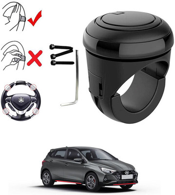 Dashify Plastic, Silicon Car Steering Knob(Black)