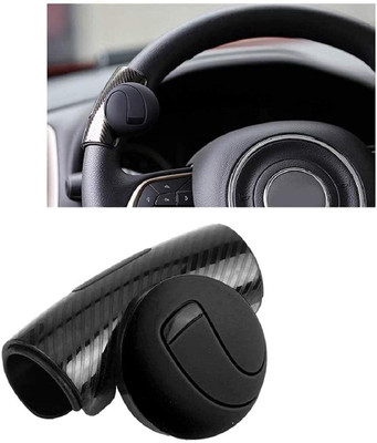 carfrill High-quality ABS, Silicone Car Steering Knob(Black)