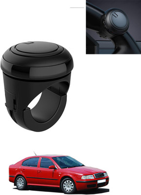 AYW Plastic/Silicon Car Steering Knob(Black)