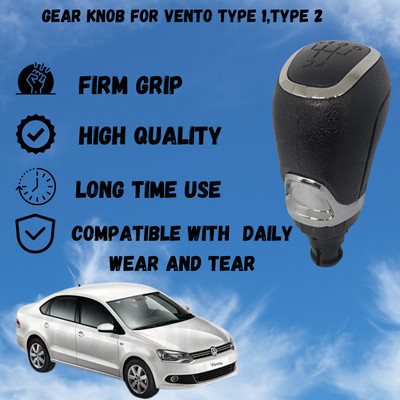 SRPHERE polo/vento plastic Gear Knob(Black, Silver)