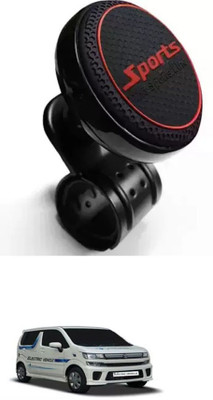 E-Shoppe Aluminium Car Steering Knob(Black, Red)