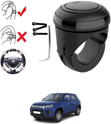 MATIES Plastic, Silicon Car Steering Knob(Black)
