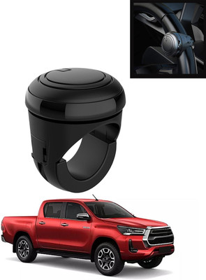 MATIES Plastic, Silicon Car Steering Knob(Black)