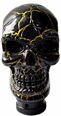 LAVITRA Universal Manual Gear Stick Knob Skull Head Gear Knob Shift Leaver Shifter Black Gear Knob(Multicolor)