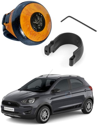 Oshotto Metal & ABS Car Steering Knob(Brown)