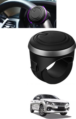 MSNP Plastic, Silicon Car Steering Knob(Black)